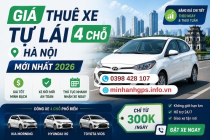 Giá thuê xe tự lái 4 chỗ Hà Nội